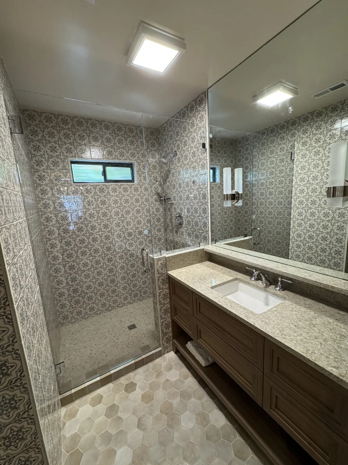 Before and after: Hallway Bathroom Rescue in Arden, Sacramento — Completed After Contractor Walked Off the Job