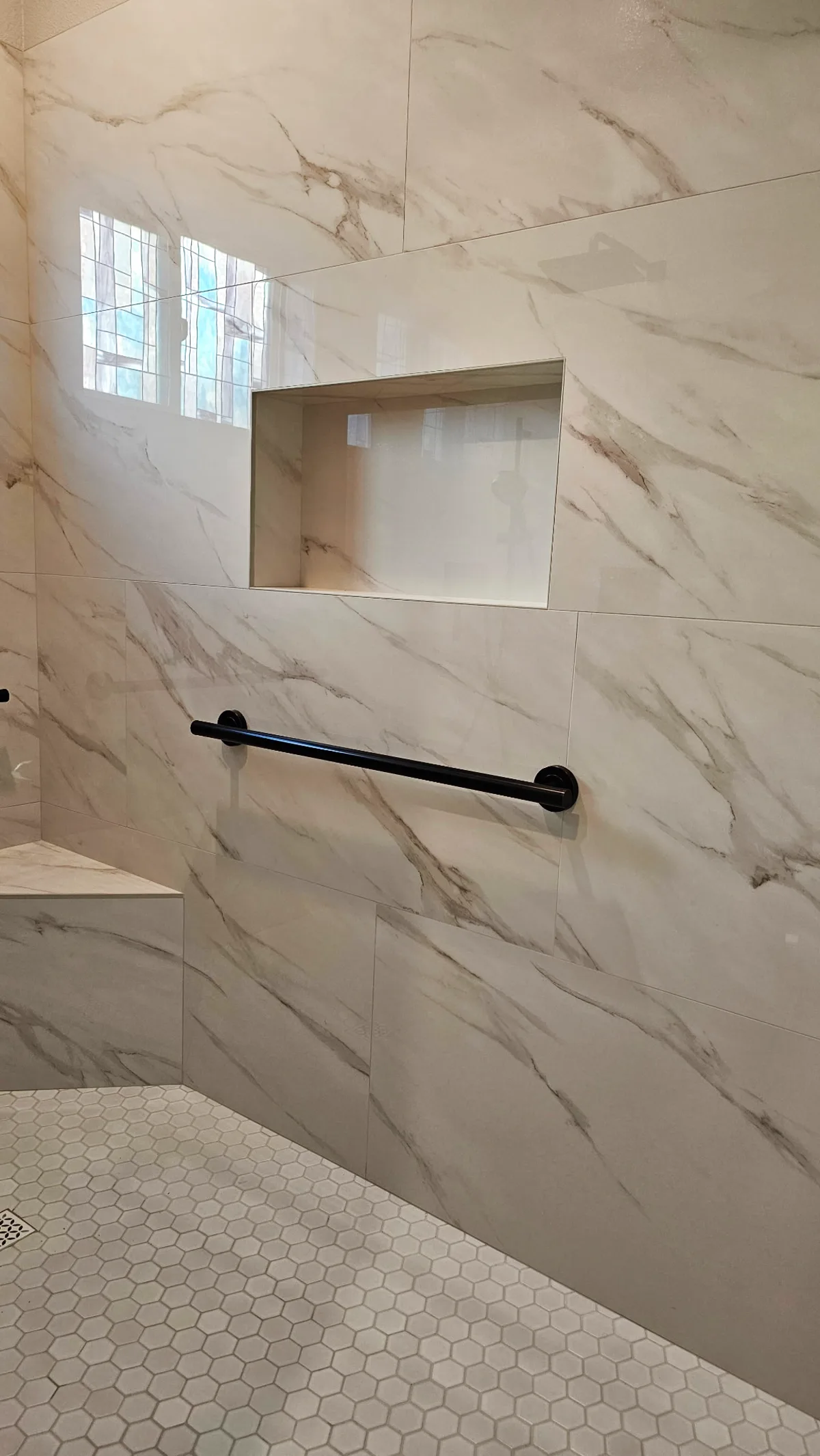 Wheelchair-Accessible Roll-In Shower for a Navy Veteran in Roseville, CA